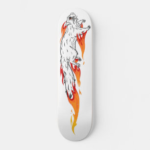 Fiery Speedy Squirrel Skateboard Deck