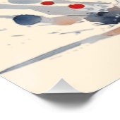 Fiery Spirit - Majestic Horse Watercolor Art Poster (Ecke)