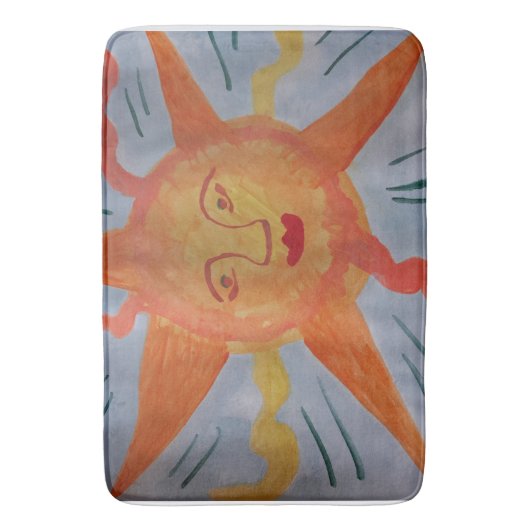 Fiery Sun Badematte (Vorderseite Vertikal)