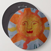 Fiery Sun Button (Vorne & Hinten)