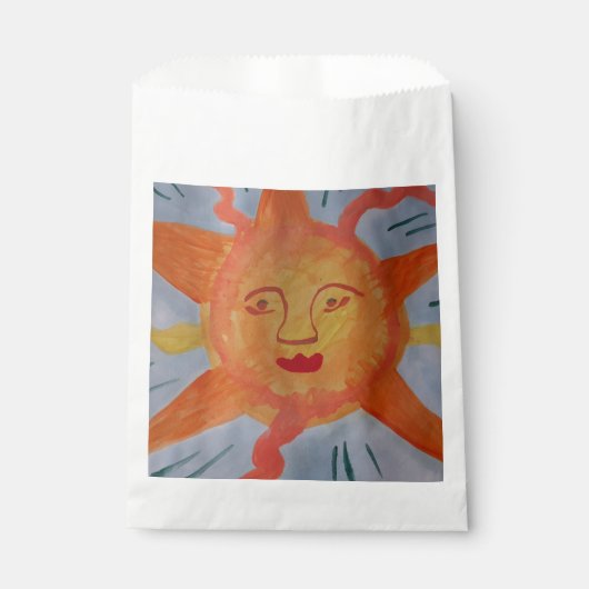 Fiery Sun Favor Bag Geschenktütchen (Vorderseite)