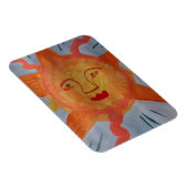 Fiery Sun Flexible Foto Magnet (Rechte Seite)