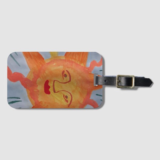 Fiery Sun Gepäckanhänger (Vorderseite (Horizontal))