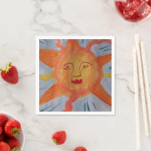 Fiery Sun Paper Napkins Serviette (Beispiel)