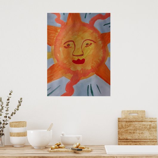 Fiery Sun Poster (Küche)