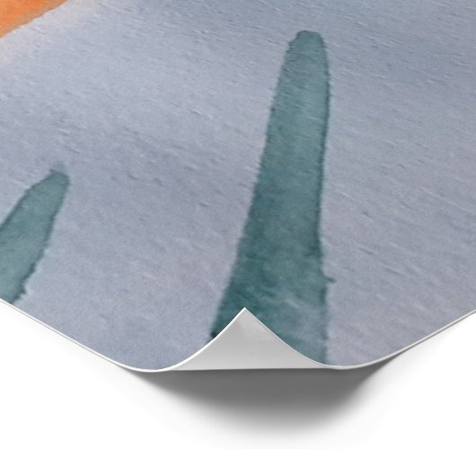 Fiery Sun Poster (Ecke)