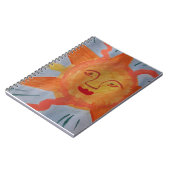 Fiery Sun Spiral Notebook Notizblock (Linke Seite)