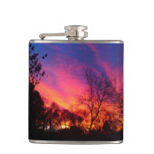 Fiery Sunset Flask Flachmann (Vorderseite)