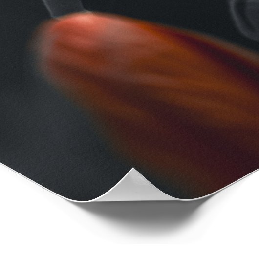 🧡 Fiery Sunset Hibiscus 🌅 Poster (Ecke)