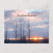 Fiery Sunset in Archydal Saskatchewan Kanada Postkarte (Vorderseite)