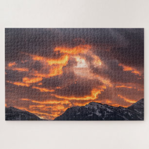 Fiery Sunset Sky Puzzle