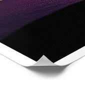 Fiery Sunset Tree Silhouette Poster (Ecke)