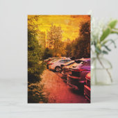 Fiery Sunset Urban Invitation – Customizable Einladung (Stehend Vorderseite)