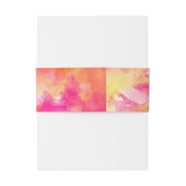 FIERY SUNSET WATERCOLOR HOLLYHOCK WEDD EINLADUNGSBANDEROLE (Rückseitenbeispiel)