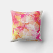 FIERY SUNSET WATERCOLOR HOLLYHOCK WEDEDPILLOW KISSEN (Rückseite)