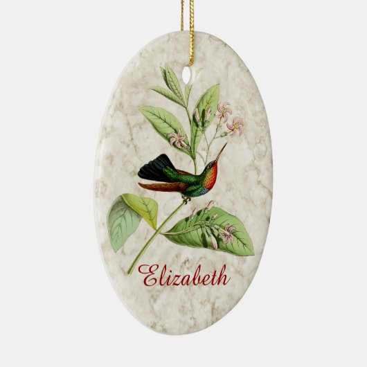 Fiery Throated Hummingbird Ornament (Rechts)