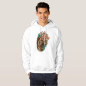 Fiery Tiger Bloom Hoodie (Vorne ganz)