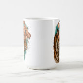 Fiery Tiger Bloom Kaffeetasse (Mittel)