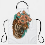 Fiery Tiger Bloom Schürze (Vorderseite)