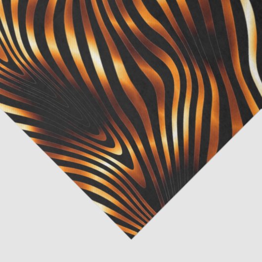 Fiery Tiger Stripes Seidenpapier (Ausschnitt)