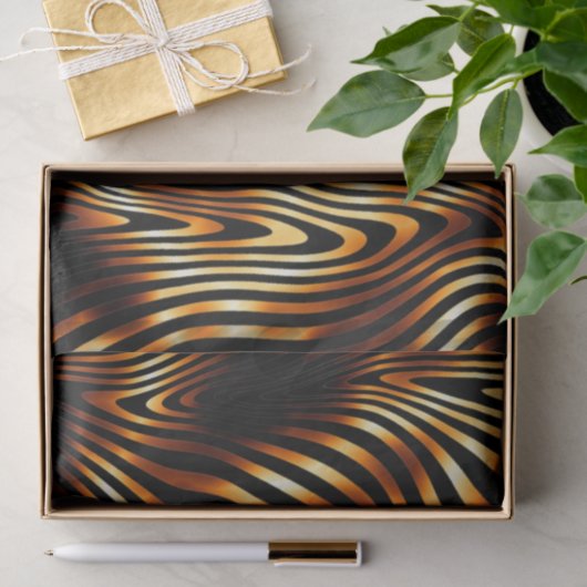 Fiery Tiger Stripes Seidenpapier (Geschenk)
