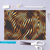 Fiery Tiger Stripes Seidenpapier (Handwerk)