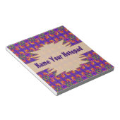 Fiery Tribal Pattern Notizblock (angewinkelt)