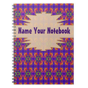 Fiery Tribal Pattern Notizblock
