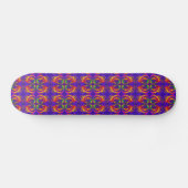 Fiery Tribal Pattern Skateboard (Horizontal)