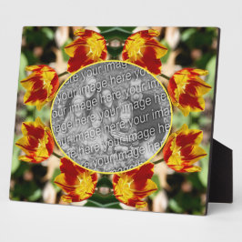 Fiery Tulip Blume kreieren Ihr eigenes Foto Fotoplatte