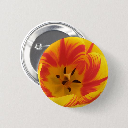Fiery Tulip Button (Vorne & Hinten)