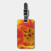Fiery Tulip Custom Luggage Tag Gepäckanhänger (Vorderseite vertikal)