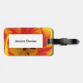 Fiery Tulip Custom Luggage Tag Gepäckanhänger (Rückseite horizontal)