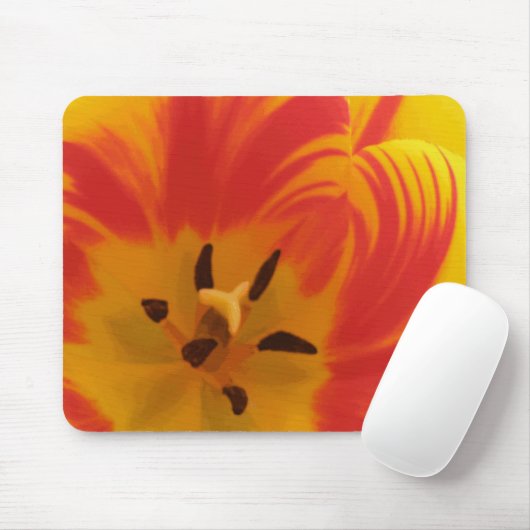 Fiery Tulip Mousepad (Mit Mouse)