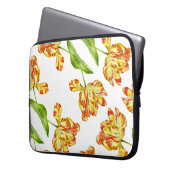 Fiery Tulips auf 15" Laptop-Sieb Laptopschutzhülle (Vorderseite Links)
