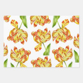 Fiery Tulips auf einem Wrapping Paper-Set Geschenkpapier Set (Vorderseite 2)