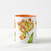Fiery Tulips auf einer Combo-Tasse Tasse (Zentrum)