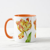 Fiery Tulips auf einer Combo-Tasse Tasse (Links)