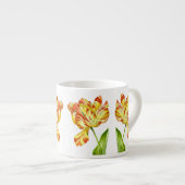 Fiery Tulips auf einer Espresso-Tasse Espressotasse (Vorderseite Rechts)