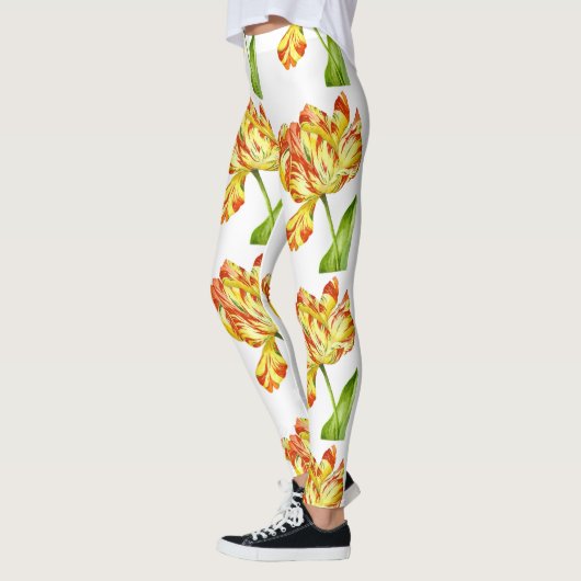 Fiery Tulips auf Leggings (Links)