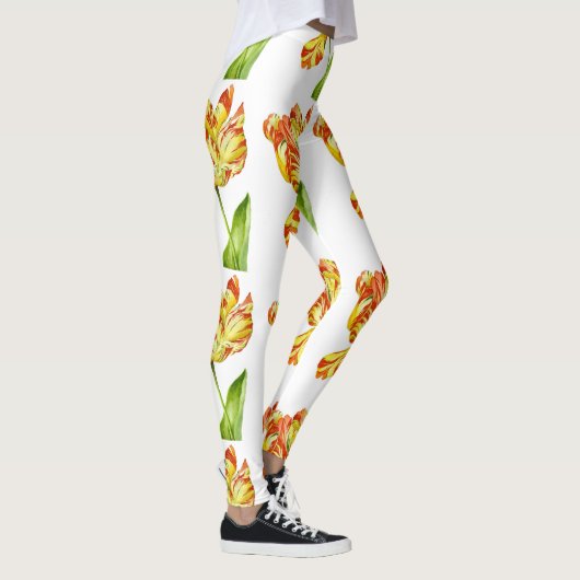 Fiery Tulips auf Leggings (Rechts)