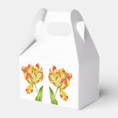 Fiery Tulips on a Favor Box Geschenkschachtel (Rückseite)