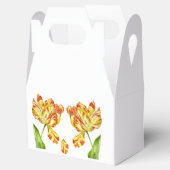 Fiery Tulips on a Favor Box Geschenkschachtel (Geöffnet)
