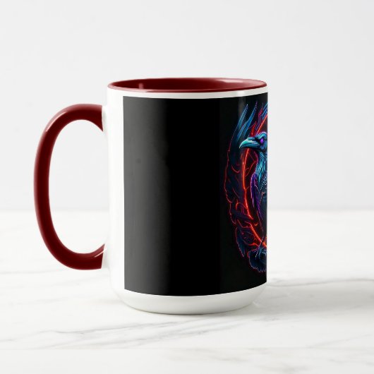 Fiery Two Ravens Tasse (Links)
