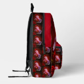Fiery Unicorn Pferd Personalisiert Bedruckter Rucksack (Links)