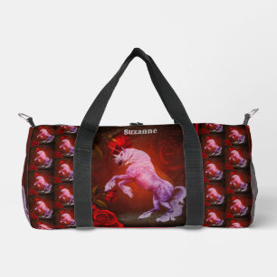 Fiery Unicorn Pferd Personalisiert Duffle Bag