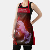 Fiery Unicorn Pferd Personalisiert Schürze (InSitu)