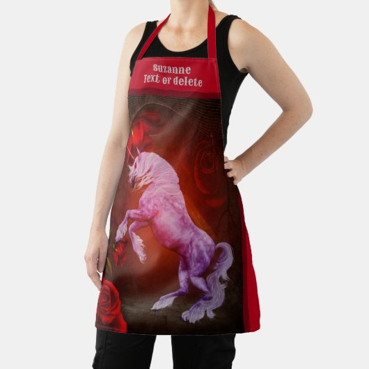 Fiery Unicorn Pferd Personalisiert Schürze (InSitu)