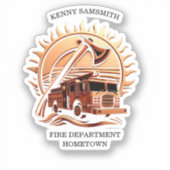 Fiery Valor verkörpert die heroische Gestaltung vo Aufkleber (Vorderseite)