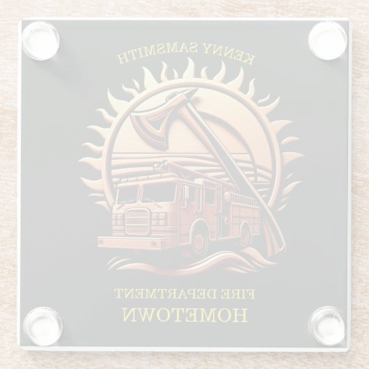 Fiery Valor verkörpert die heroische Gestaltung vo Glasuntersetzer (Rückseite)